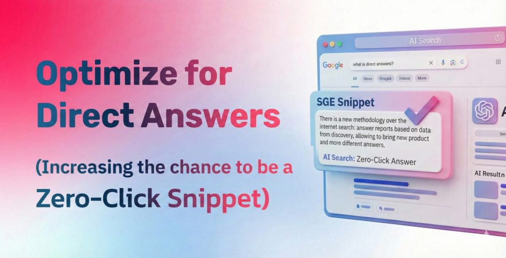 Optimize for Direct Answers (Zero-Click Strategy)