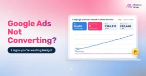 Google Ads not converting – clicks rising while conversions stay flat